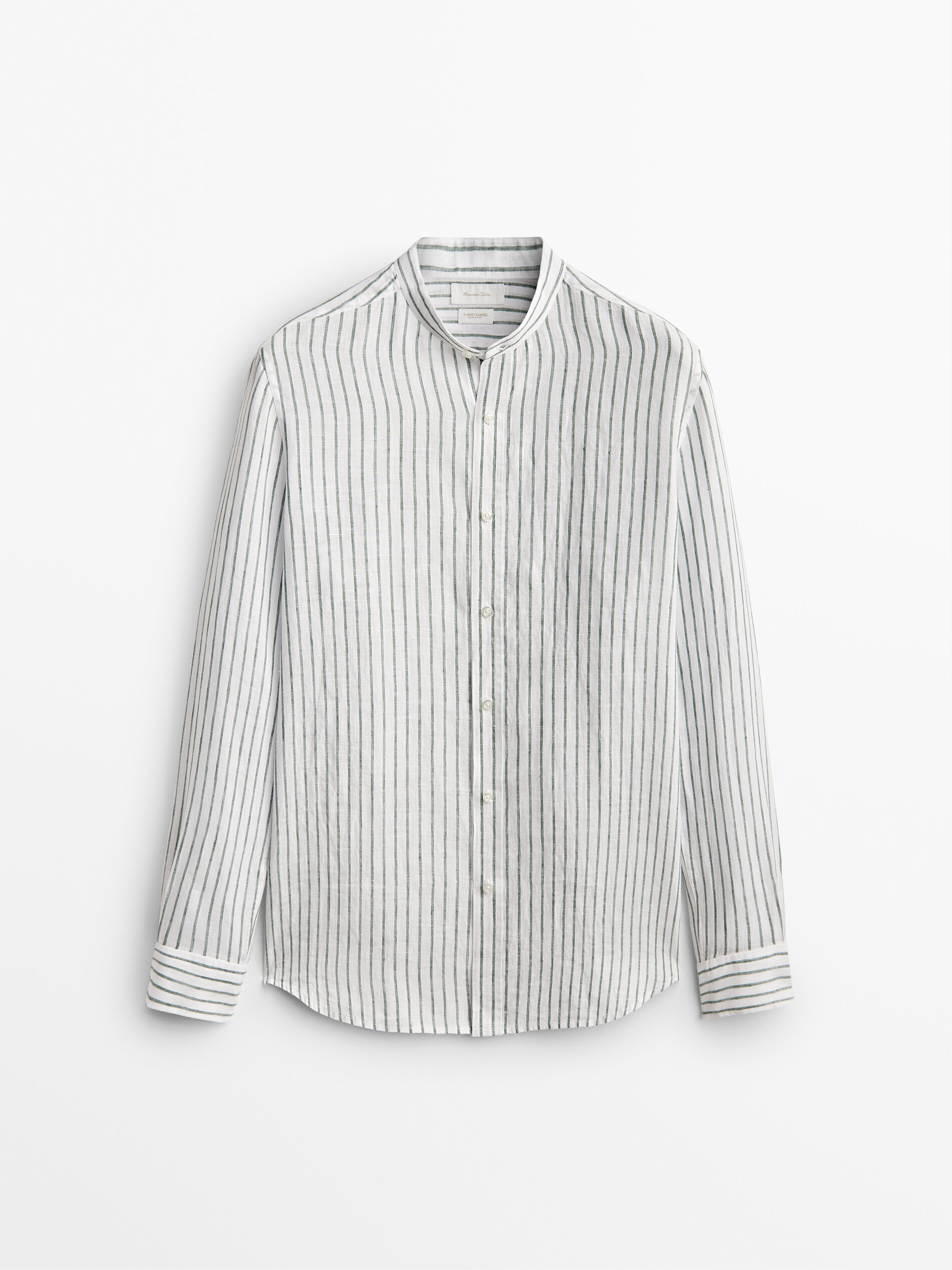

Рубашка мужская Massimo Dutti 00190478526 зеленая S, 00190478526