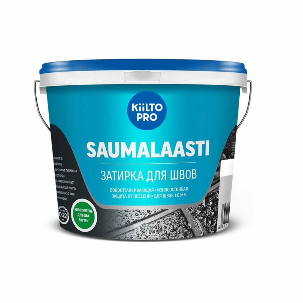 

KIILTO Saumalaasti Затирка 40, 10кг, серый T3505.010