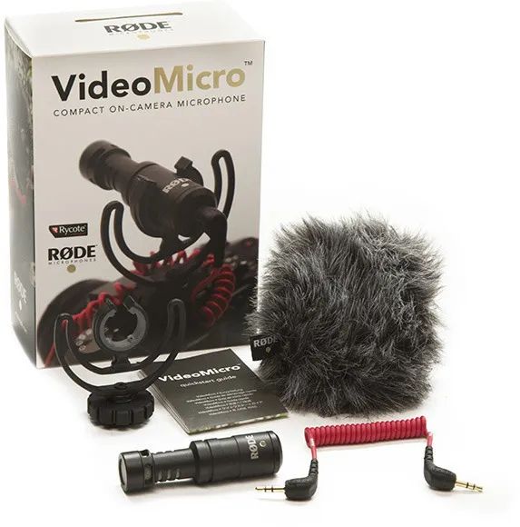 

Микрофон для фото и видеокамер Rode VideoMicro, черный