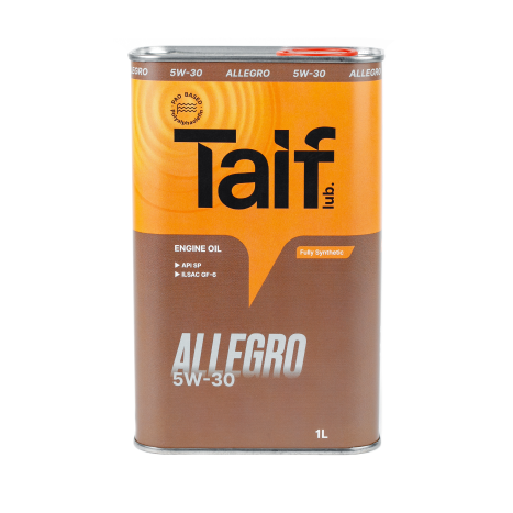 фото Taif lubricants масло моторное "taif" allegro 5w30 sp (1 л) синт.