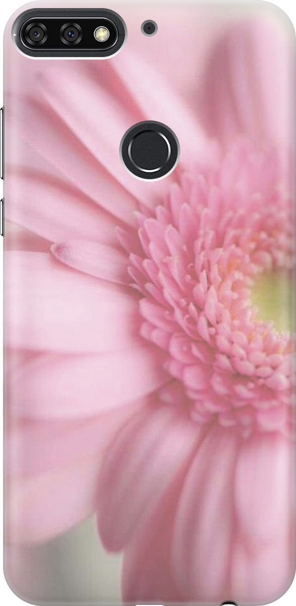 

Чехол на Honor 7C/7A Pro/Huawei Y6 Prime (2018) "Розовая гербера", Розовый, 2234