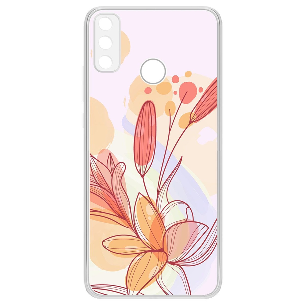 

Чехол-накладка Krutoff Clear Case Фантазия для Huawei Y8s, Прозрачный