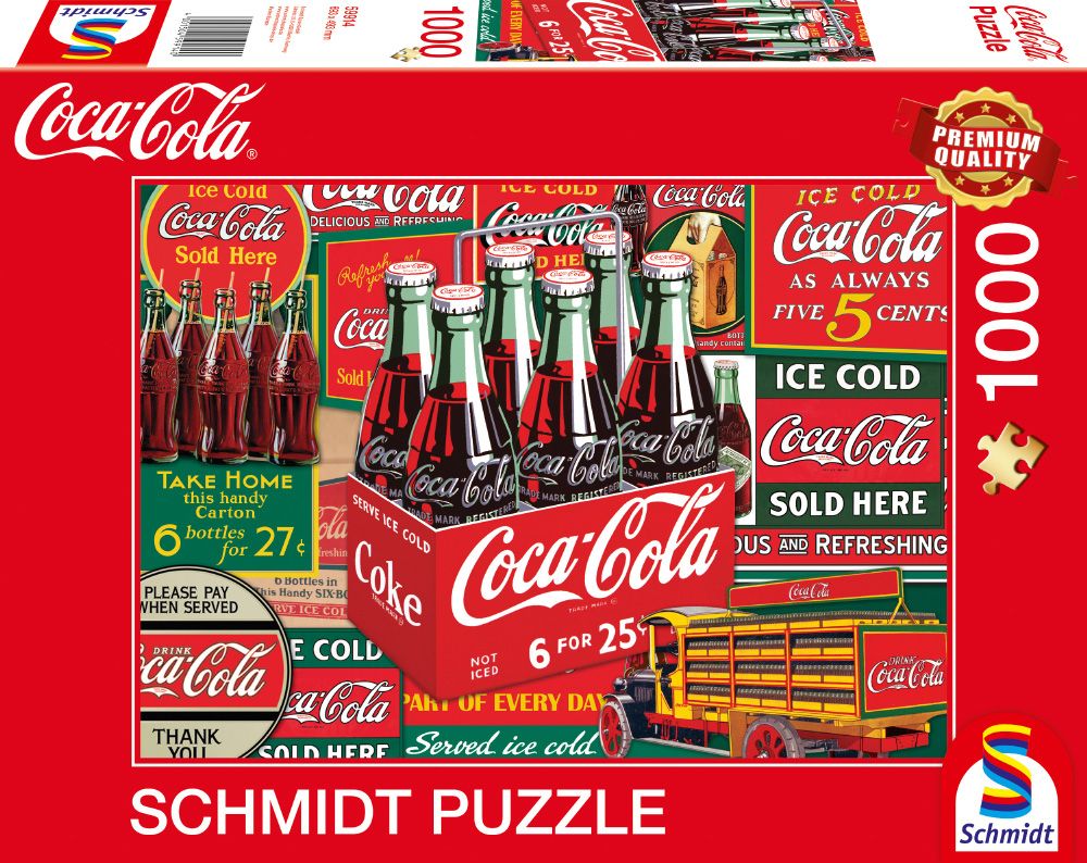 

Пазл Schmidt Coca Cola Классика 1000 деталей, Coca Cola Классика