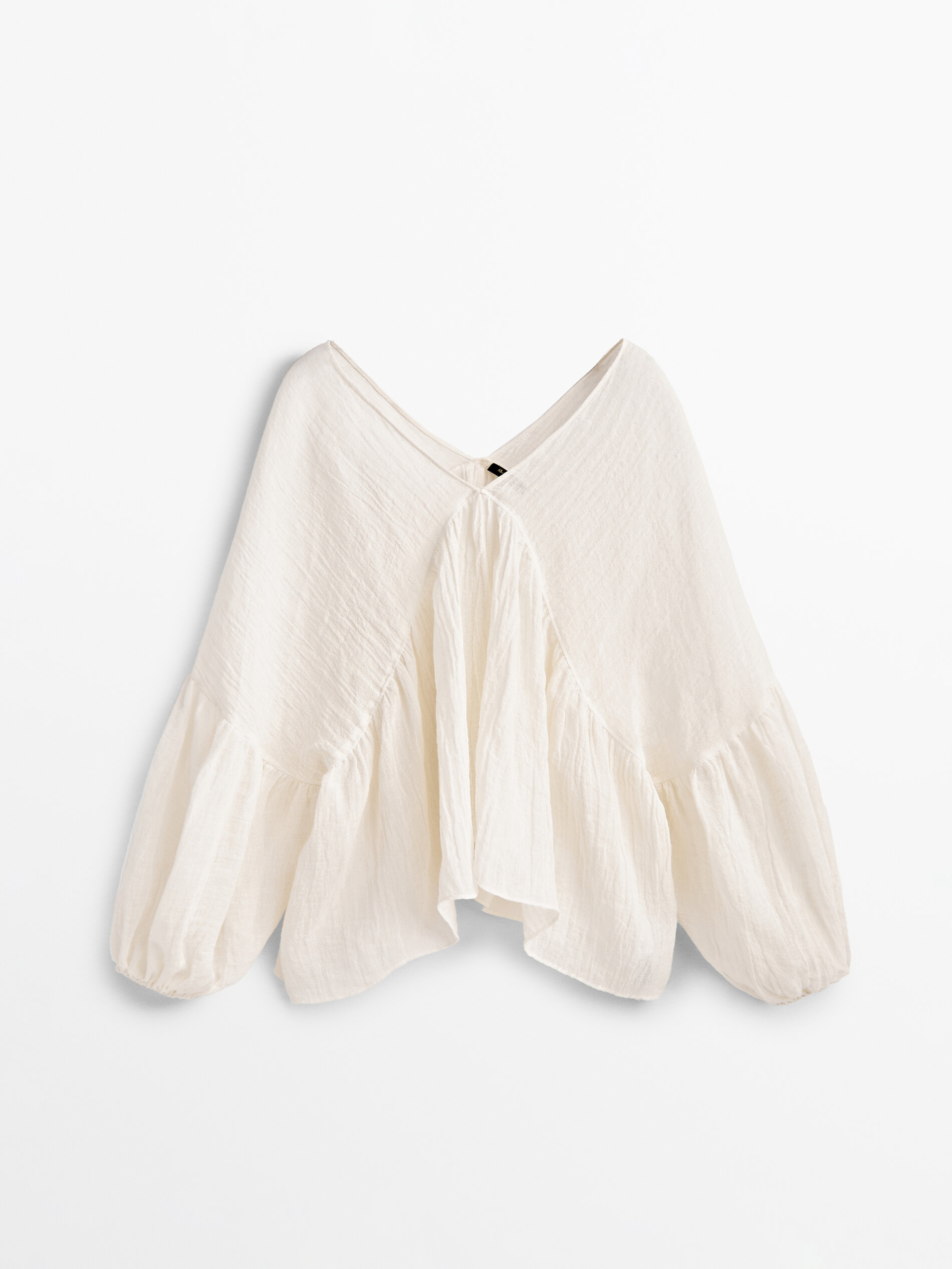 

Блуза женская Massimo Dutti 05113533251 белая S, 05113533251