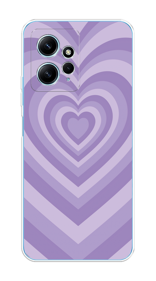 

Чехол на Xiaomi Redmi Note 12 4G "Violet heart latte", Фиолетовый, 318350-1