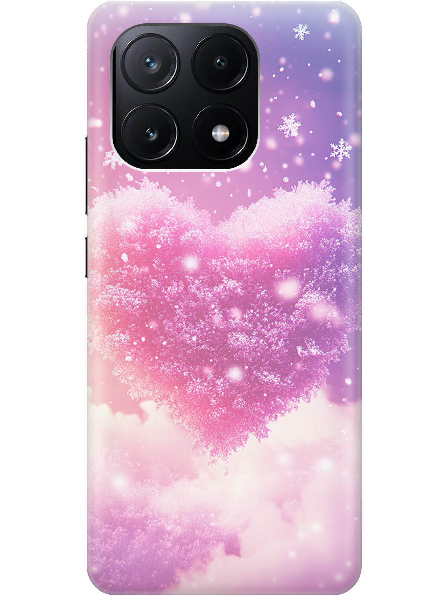 

Силиконовый чехол на Xiaomi Poco X6 Pro 5G с принтом "Пушистое сердце", Прозрачный;белый;розовый, 780484191