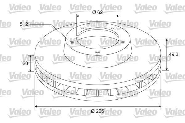 

Тормозной диск Valeo 297152