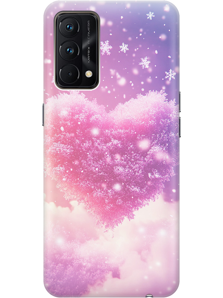 

Силиконовый чехол на Realme GT Master Edition с принтом "Пушистое сердце", Прозрачный;белый;розовый, 740190291