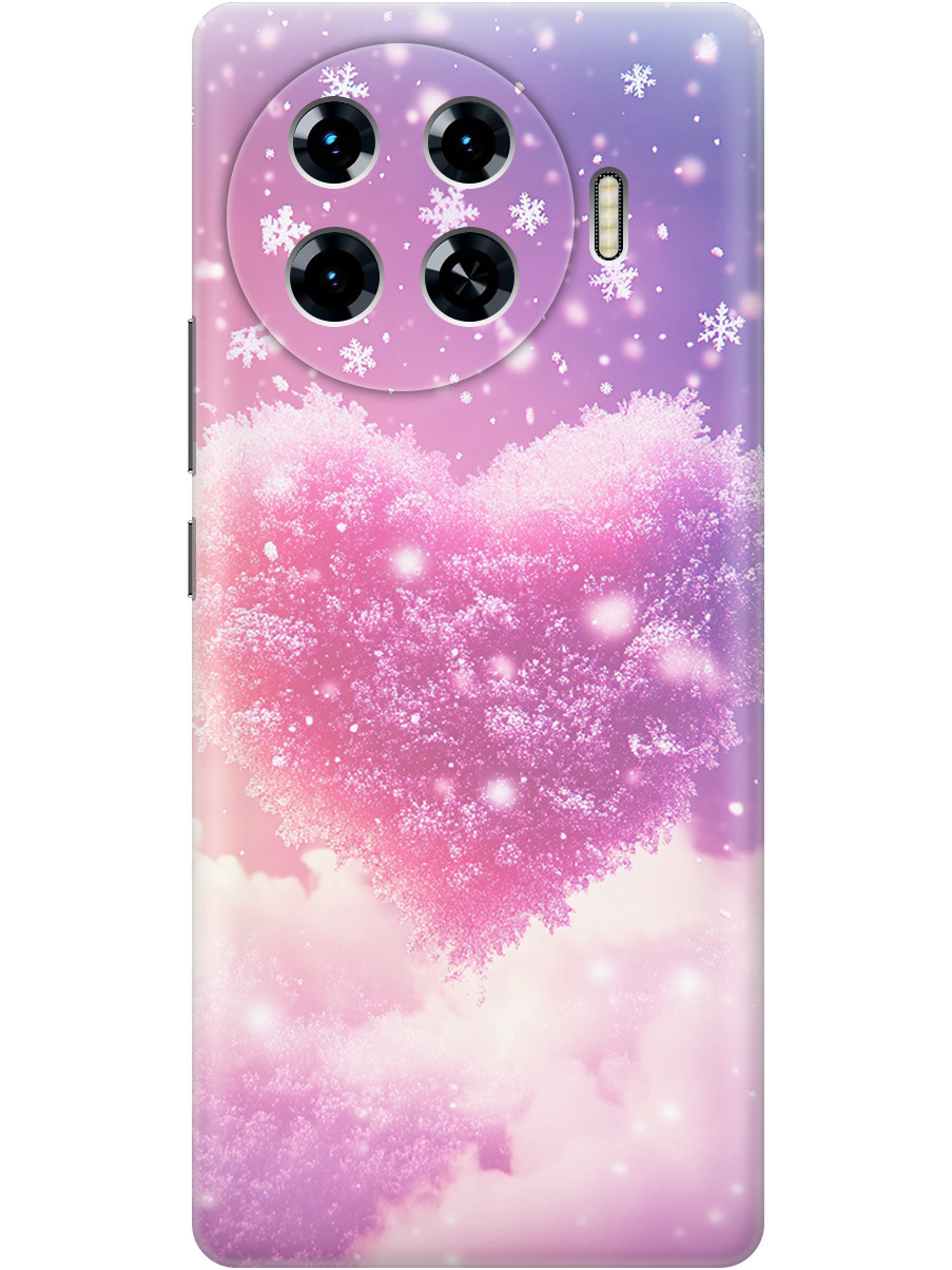 

Силиконовый чехол на Tecno Spark 20 Pro+ с принтом "Пушистое сердце", Прозрачный;белый;розовый, 783985091