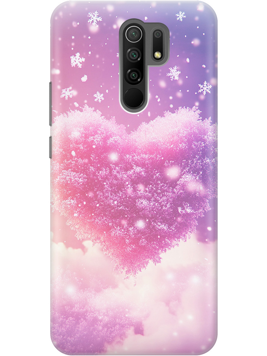 

Силиконовый чехол на Xiaomi Redmi 9 с принтом "Пушистое сердце", Прозрачный;белый;розовый, 723276791