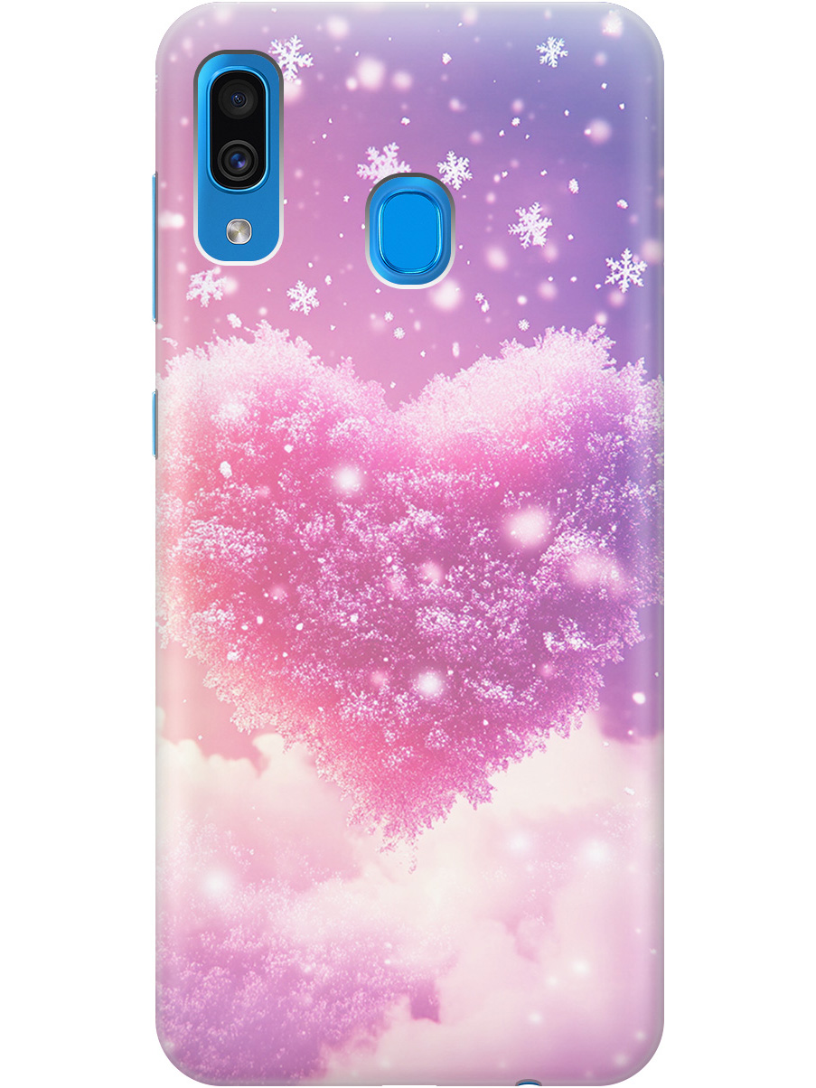 

Силиконовый чехол на Samsung Galaxy A20 / A30 с принтом "Пушистое сердце", Прозрачный;белый;розовый, 720772191
