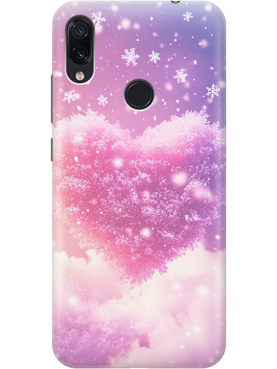 

Силиконовый чехол на Xiaomi Redmi Note 7 / Note 7 Pro с принтом "Пушистое сердце", Прозрачный;белый;розовый, 720434991