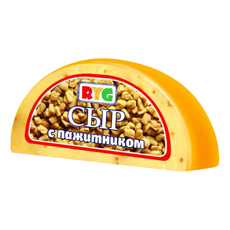 

Сыр полутвердый Ryg с пажитником 50% 245 г