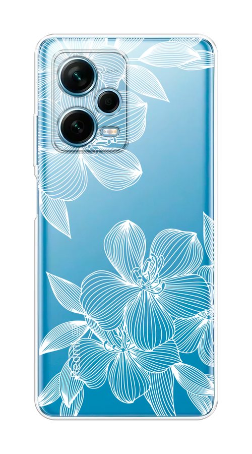 

Чехол на Xiaomi Redmi Note 12 Pro Plus "Крокус", Белый;прозрачный, 317150-1