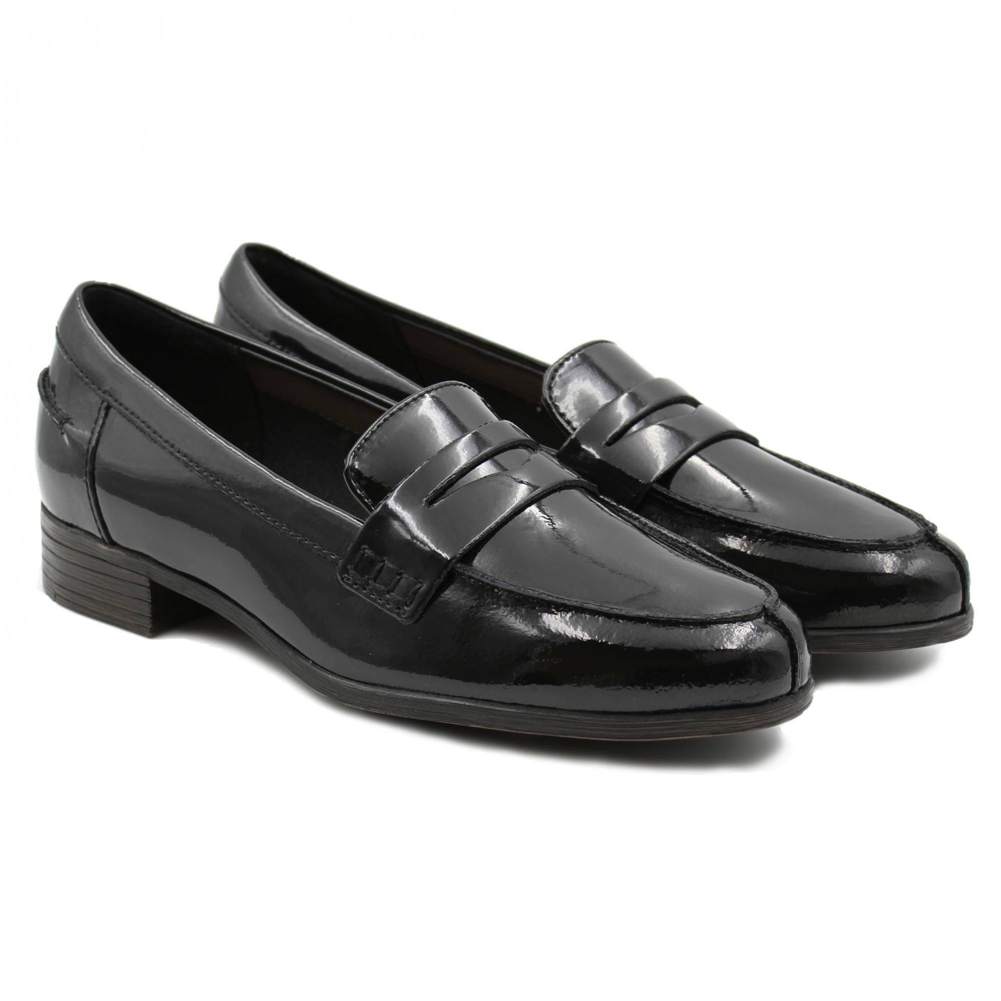 

Лоферы женские Clarks Hamble Loafer 26147536 черные 39.5 EU, Черный, Hamble Loafer 26147536