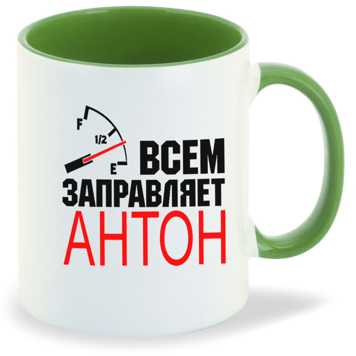 

Кружка CoolPodarok Всем заправляет Антон, Всем заправляет Антон