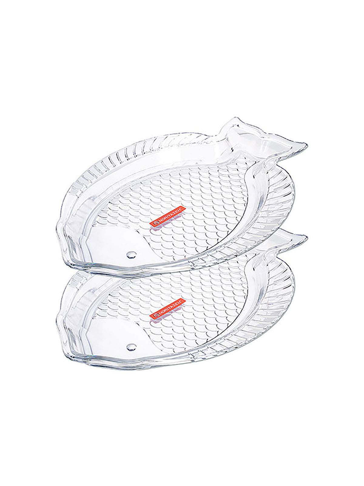 

Набор блюд для рыбы 2 шт стеклянное, 22x16 см