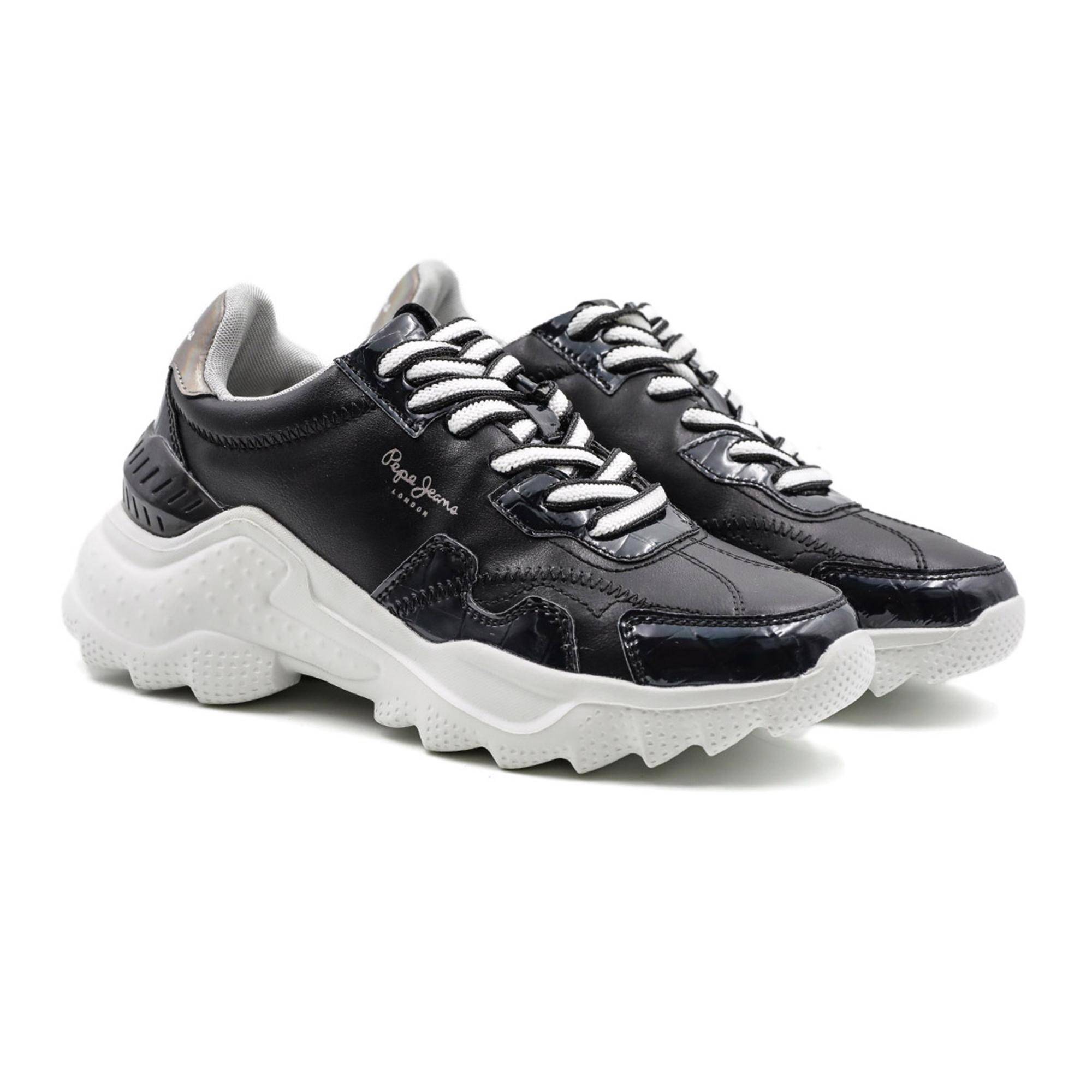 

Кроссовки женские Pepe Jeans London ECCLES CROCO PLS31224 черные 36 EU, Черный, ECCLES CROCO PLS31224