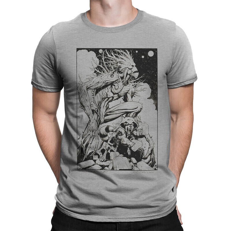 

Футболка мужская Dream Shirts Енот Ракета и Грут 1000780-2 серая 2XL, Серый, Енот Ракета и Грут 1000780-2