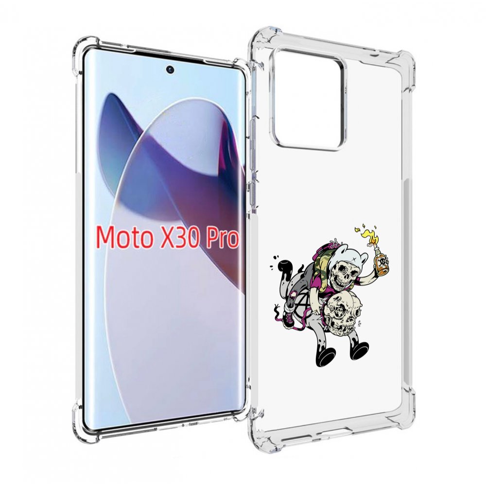 

Чехол MyPads время приключений скелеты для Motorola Moto X30 Pro, Прозрачный, Tocco