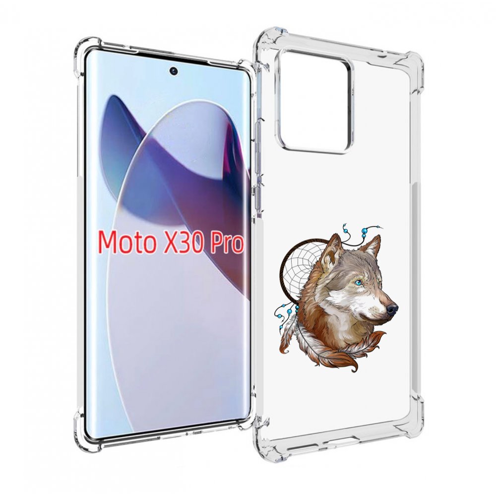 

Чехол MyPads волк и ловец снов для Motorola Moto X30 Pro, Прозрачный, Tocco