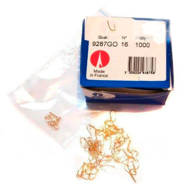 

Одинарные крючки VMC абердин классические №14 G, с колечком, прямое острие, с бородкой, Золотистый, VMC