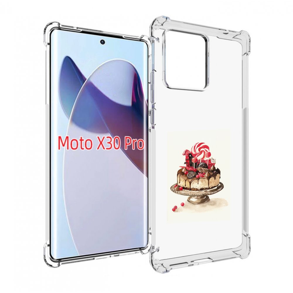

Чехол MyPads вкусный торт для Motorola Moto X30 Pro, Прозрачный, Tocco