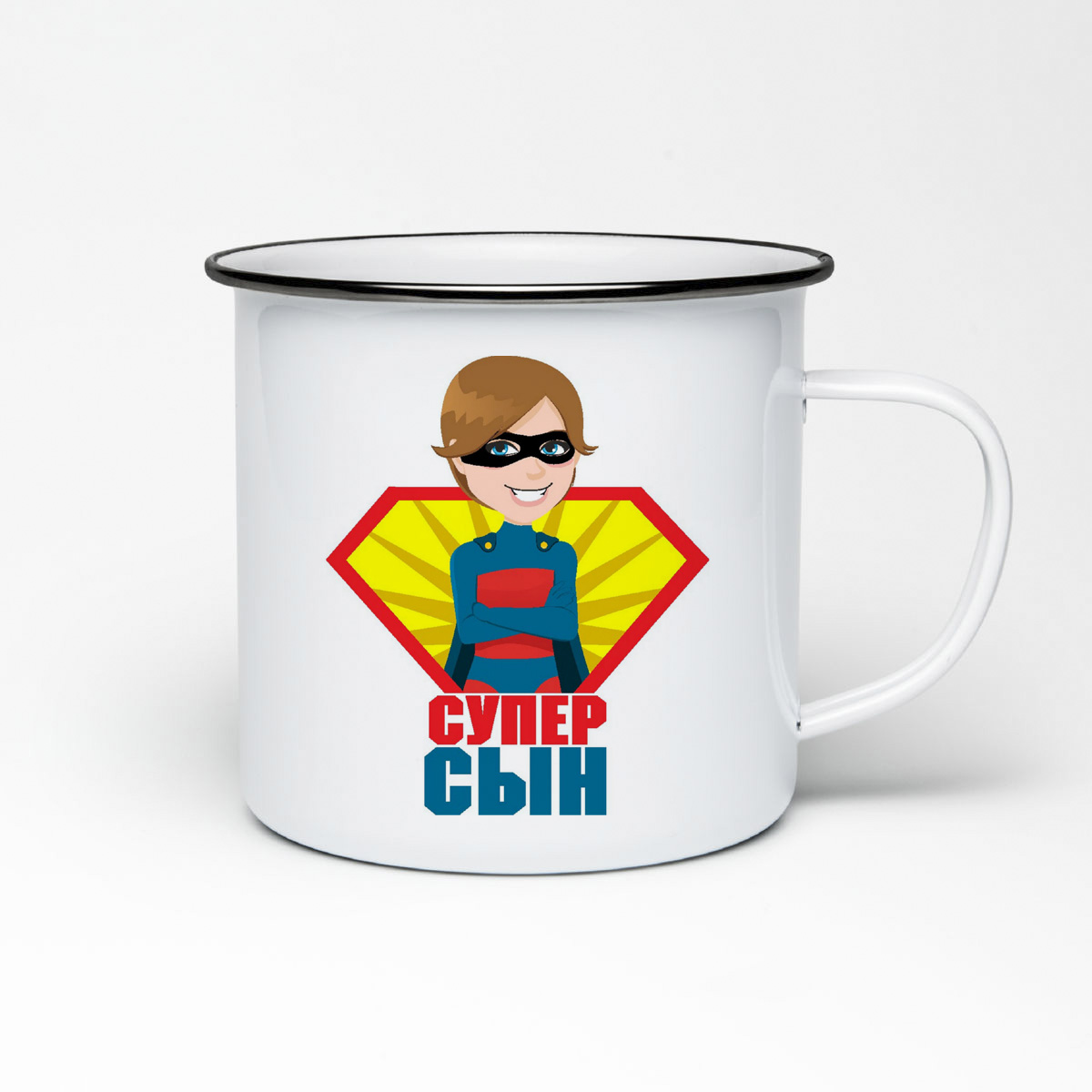 

Кружка металлическая CoolPodarok Супер сын