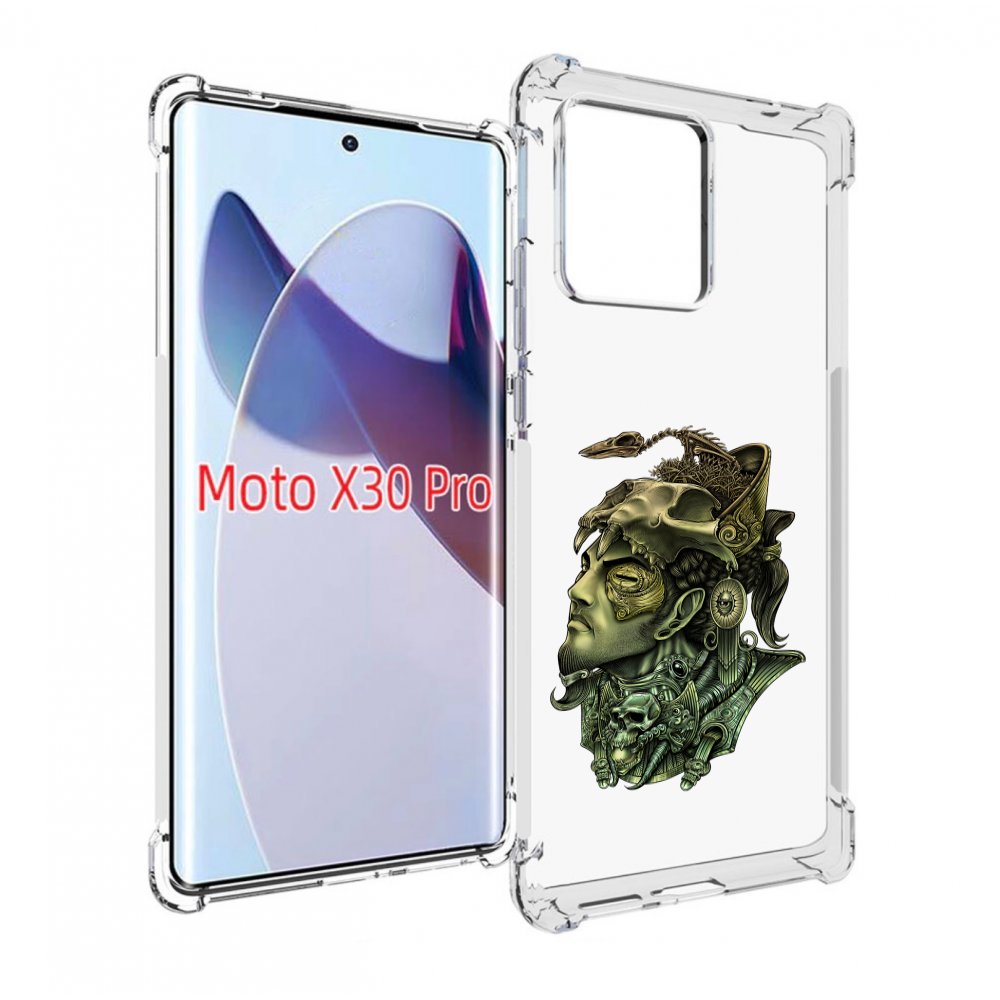 

Чехол MyPads бронзовый воин для Motorola Moto X30 Pro, Прозрачный, Tocco