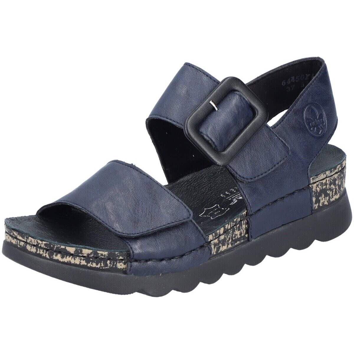 

Сандалии женские Rieker 27912358 синие 37 EU, Синий, 27912358