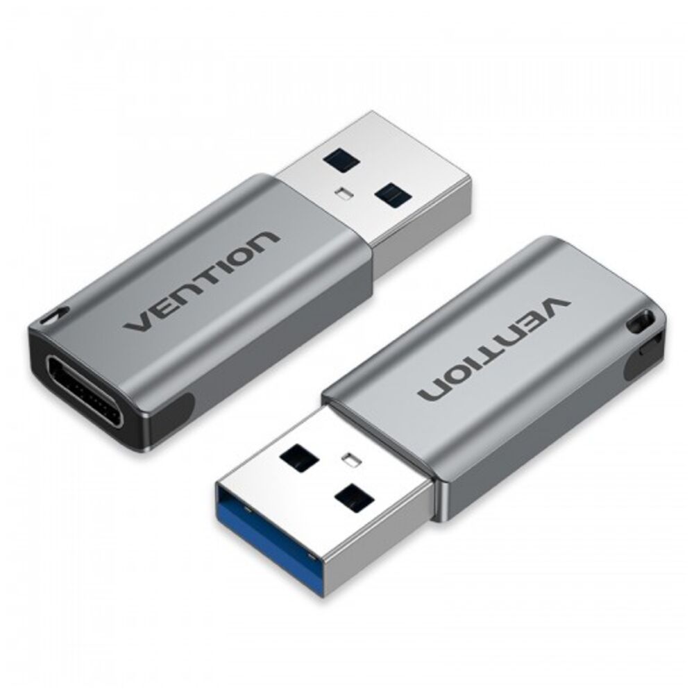 Адаптер Vention USB Type-C-USB A вилка-вилка м (CDPH0)