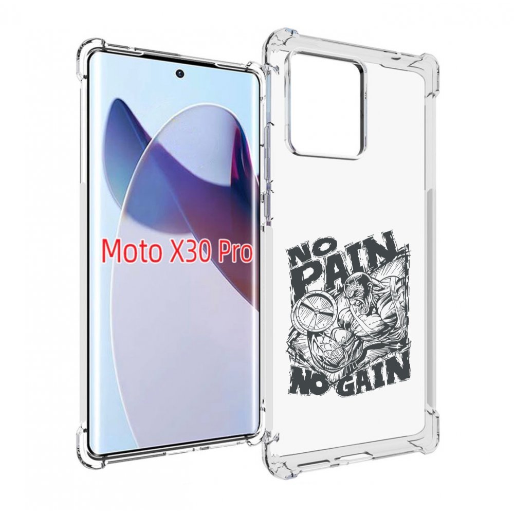

Чехол MyPads бодибилдинг тяжелая работа для Motorola Moto X30 Pro, Прозрачный, Tocco