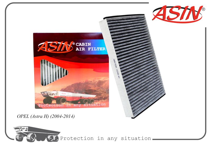 

Фильтр салонный 6808607 ASIN.FC2749C угольный ASIN для OPEL Astra H 2004-2014