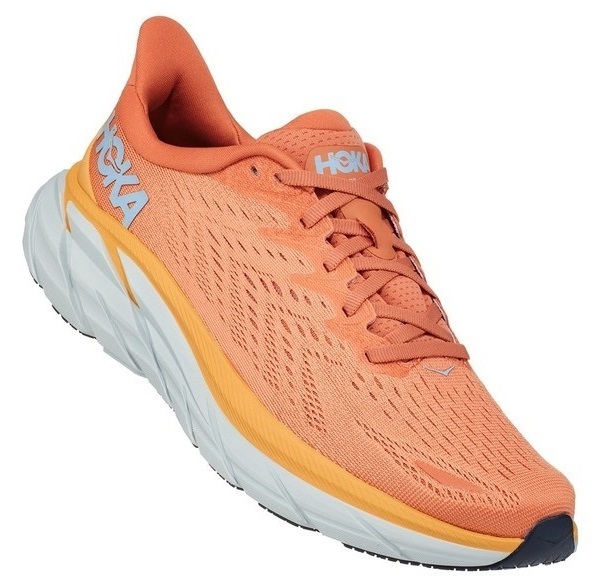 

Спортивные кроссовки женские Hoka Clifton 8 оранжевые 7 US, Оранжевый, Clifton 8 Wide