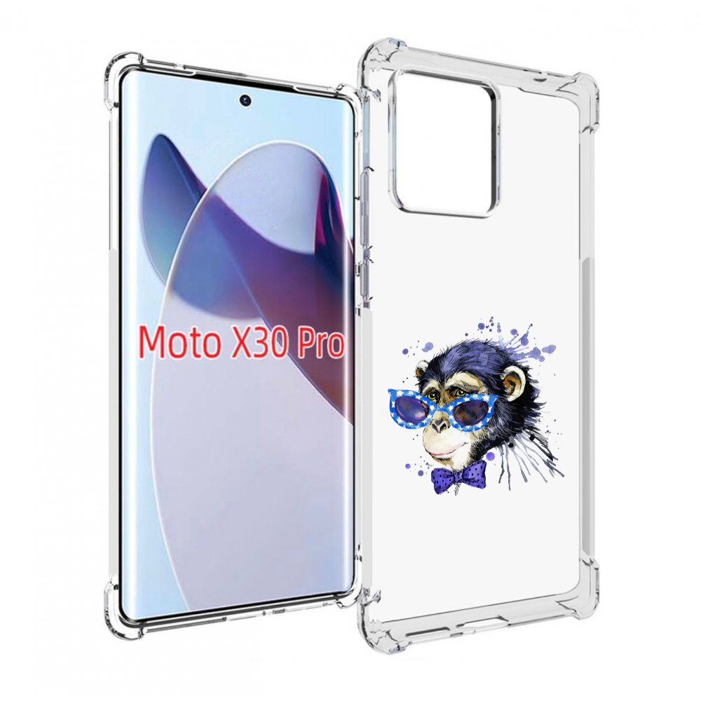 

Чехол MyPads акварельная обезьяна для Motorola Moto X30 Pro, Прозрачный, Tocco