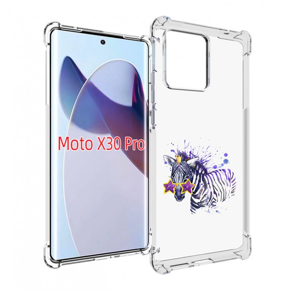 

Чехол MyPads акварельная зебра для Motorola Moto X30 Pro, Прозрачный, Tocco