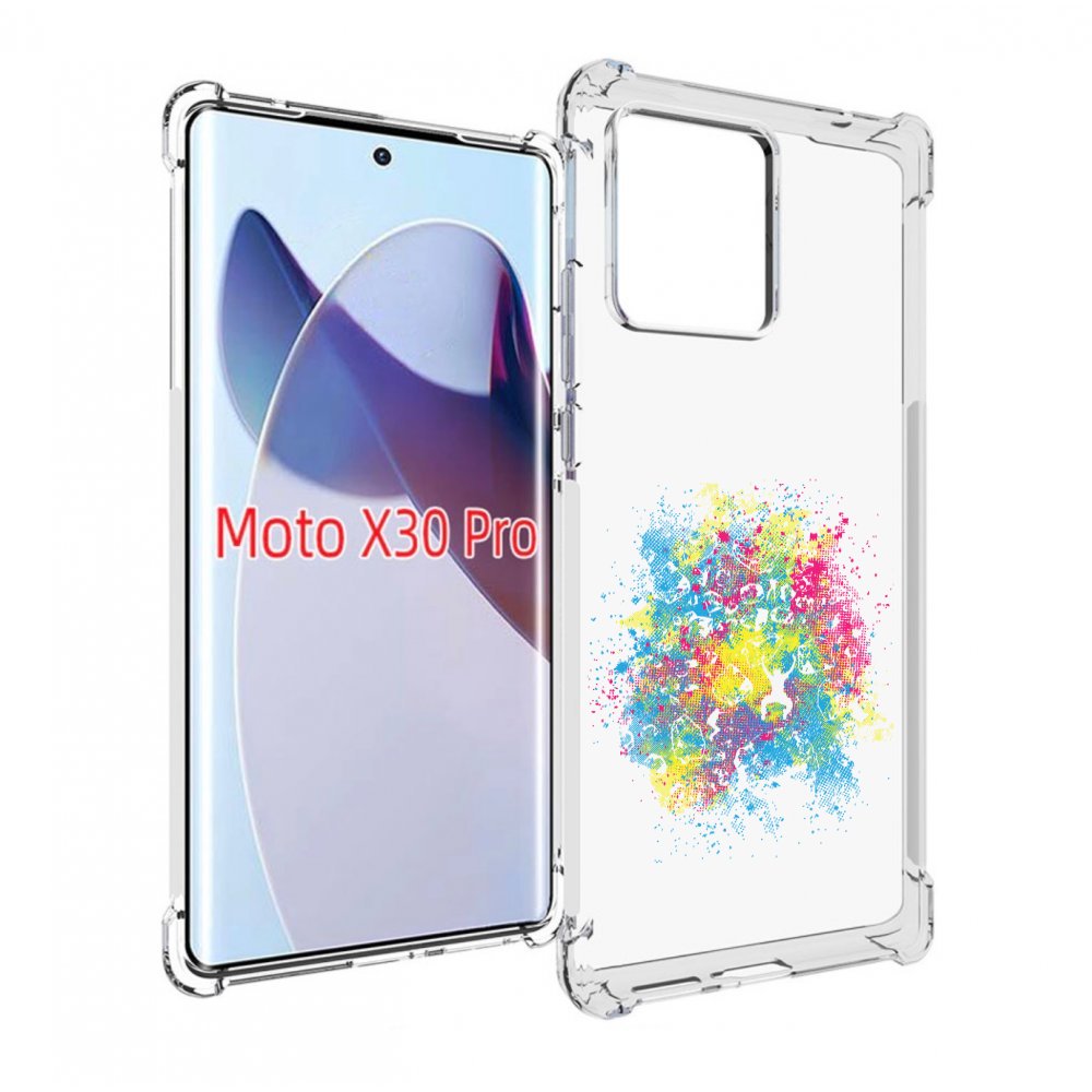 

Чехол MyPads акварель абстракция для Motorola Moto X30 Pro, Прозрачный, Tocco