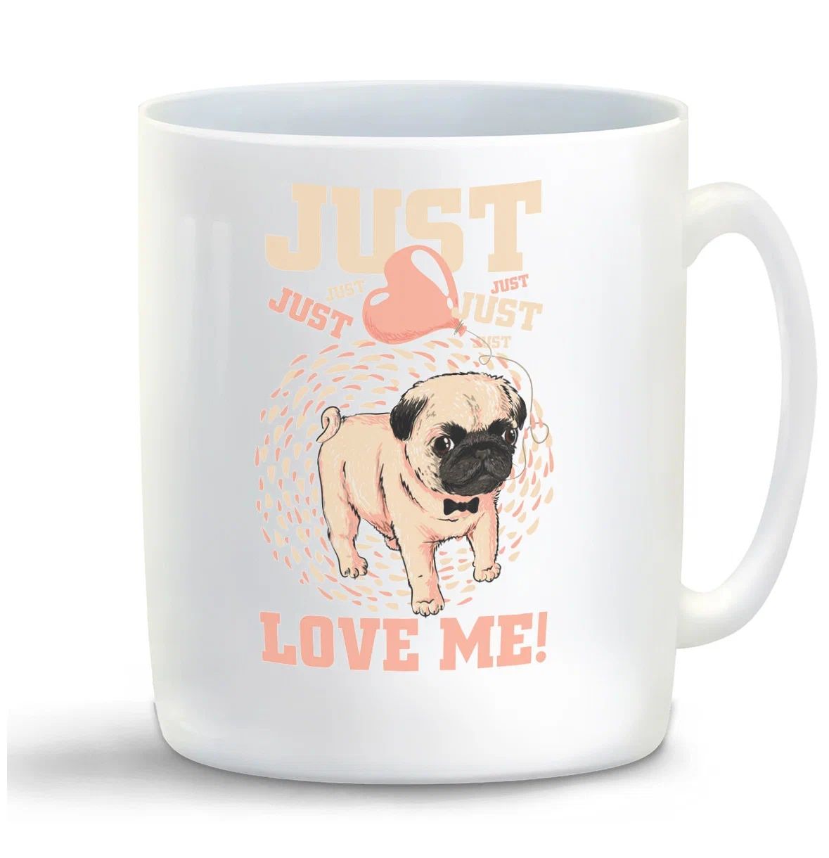 

Кружка CoolPodarok Иллюстрация Сбака jast love me