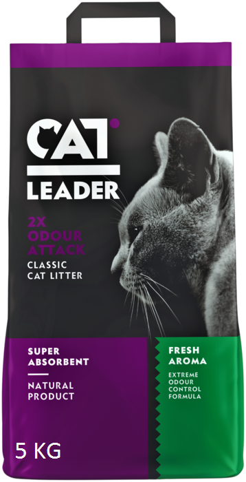 фото Впитывающий наполнитель для кошек imperial care аттапульгитовый, fresh aroma, 5 кг, 9 л, cat leader