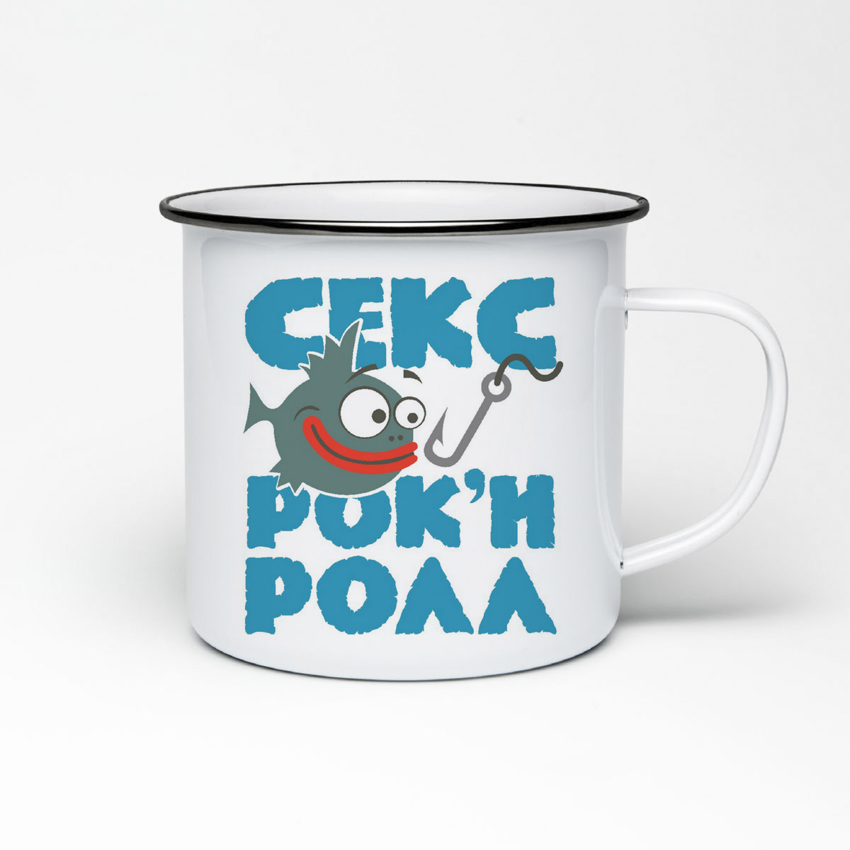 

Кружка металлическая CoolPodarok Рок ролл