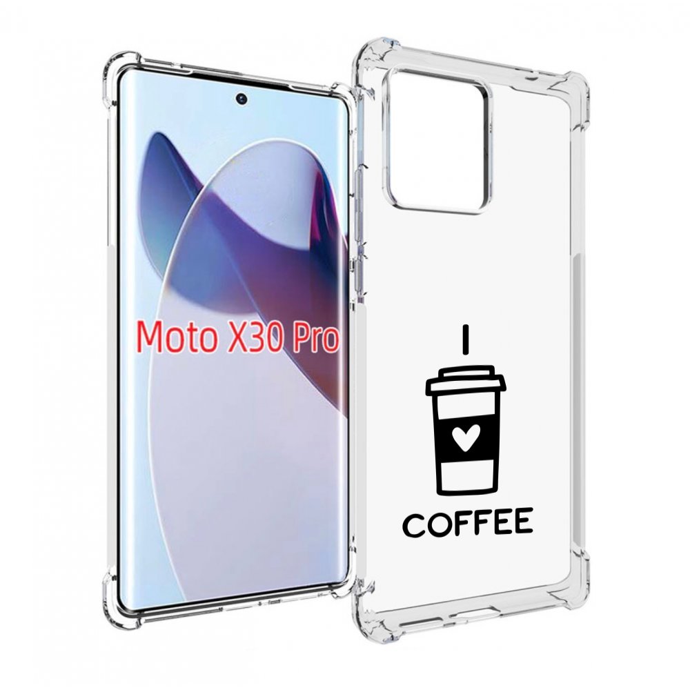 

Чехол MyPads Я люблю кофе для Motorola Moto X30 Pro, Прозрачный, Tocco