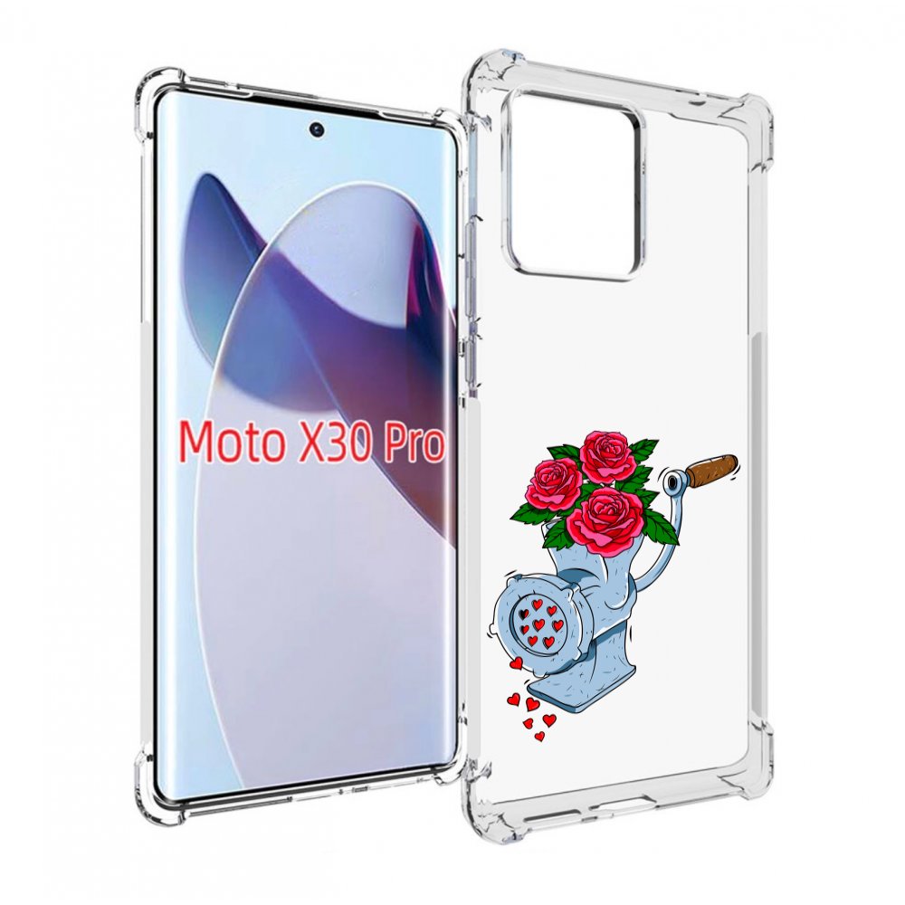 

Чехол MyPads Цветочные сердца для Motorola Moto X30 Pro, Прозрачный, Tocco