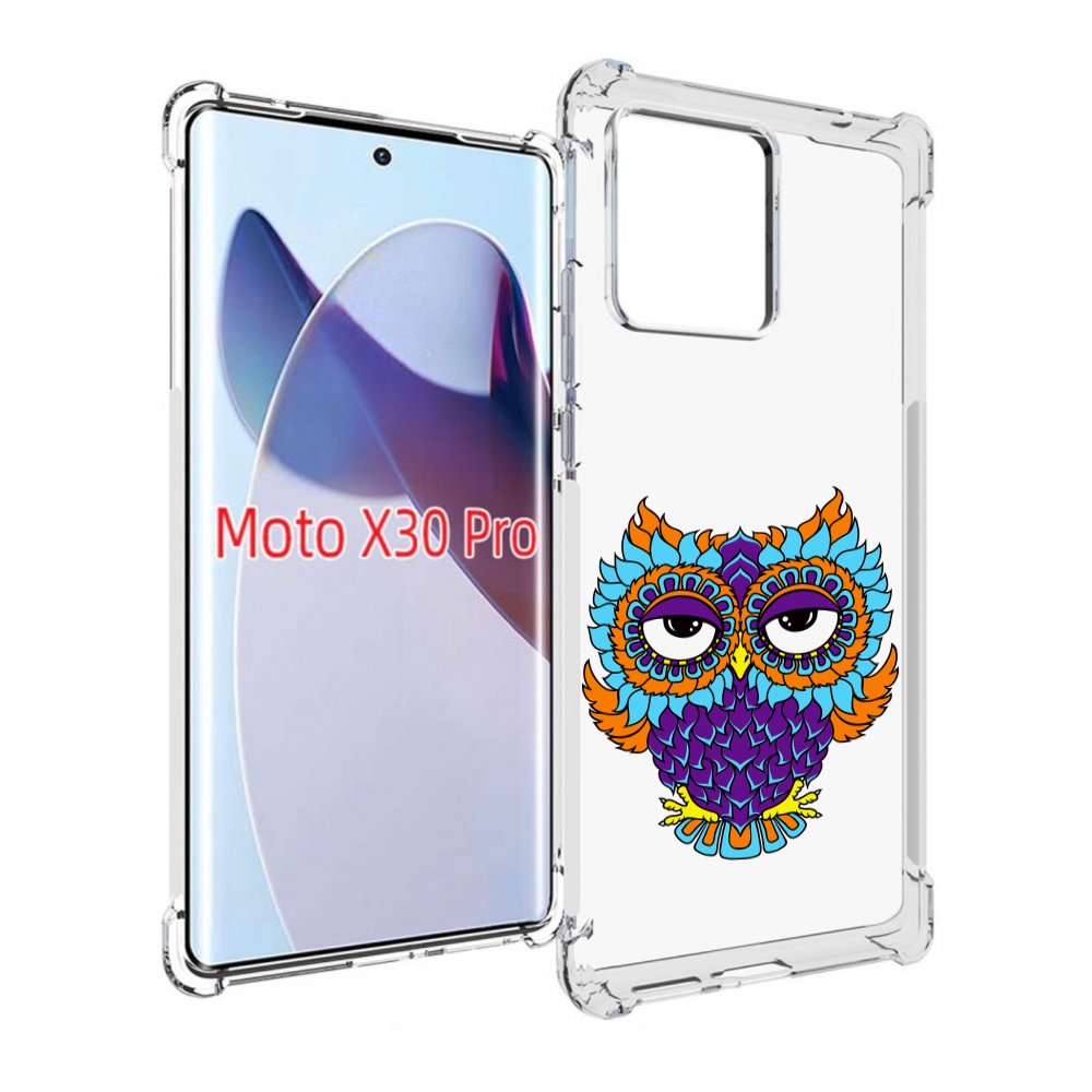 

Чехол MyPads Цветная сова для Motorola Moto X30 Pro, Прозрачный, Tocco
