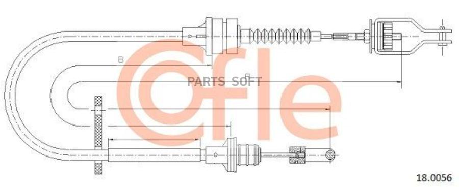 

COFLE 92.18.0056 Трос сцепления NISSAN PRIMERA all P11 96-