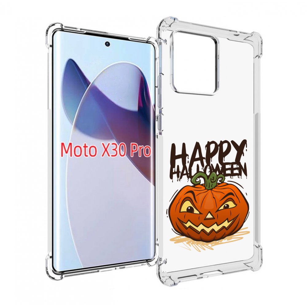 

Чехол MyPads Хэллоуин счастливый для Motorola Moto X30 Pro, Прозрачный, Tocco