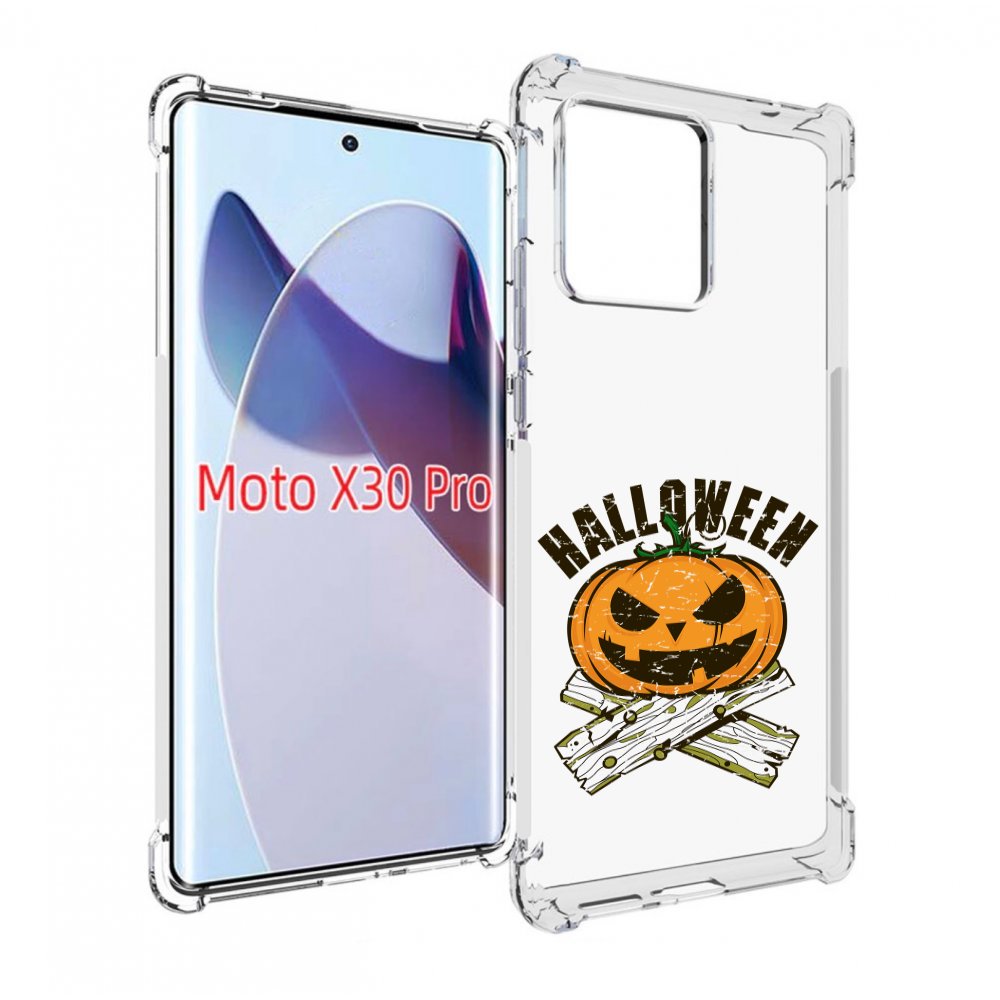 

Чехол MyPads Хэллоуин доски тыква для Motorola Moto X30 Pro, Прозрачный, Tocco