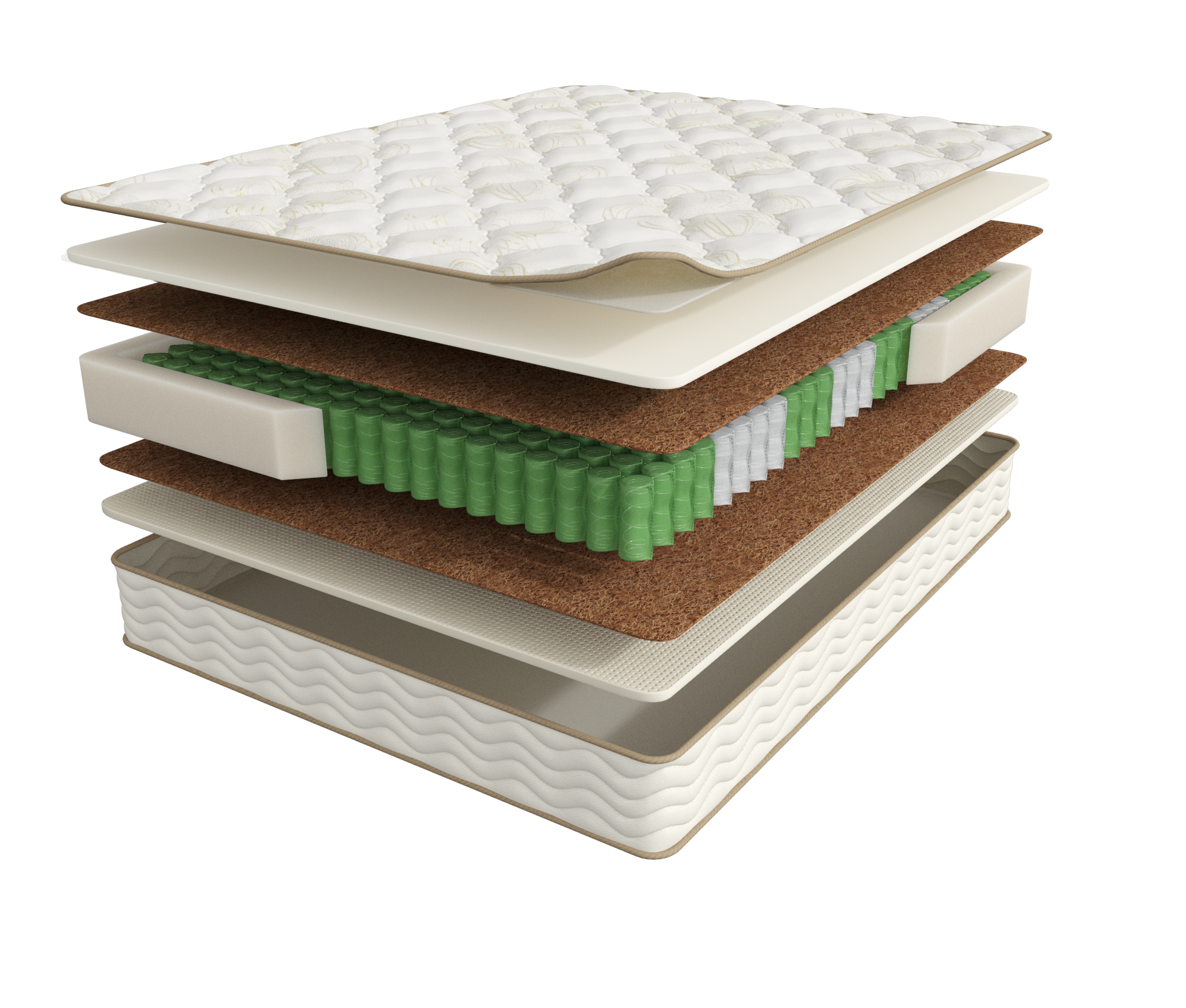 

Матрас анатомический Мир Матрасов Fitness Formula с зональным пружинным блоком 120х190, Бежевый, Fitness Formula