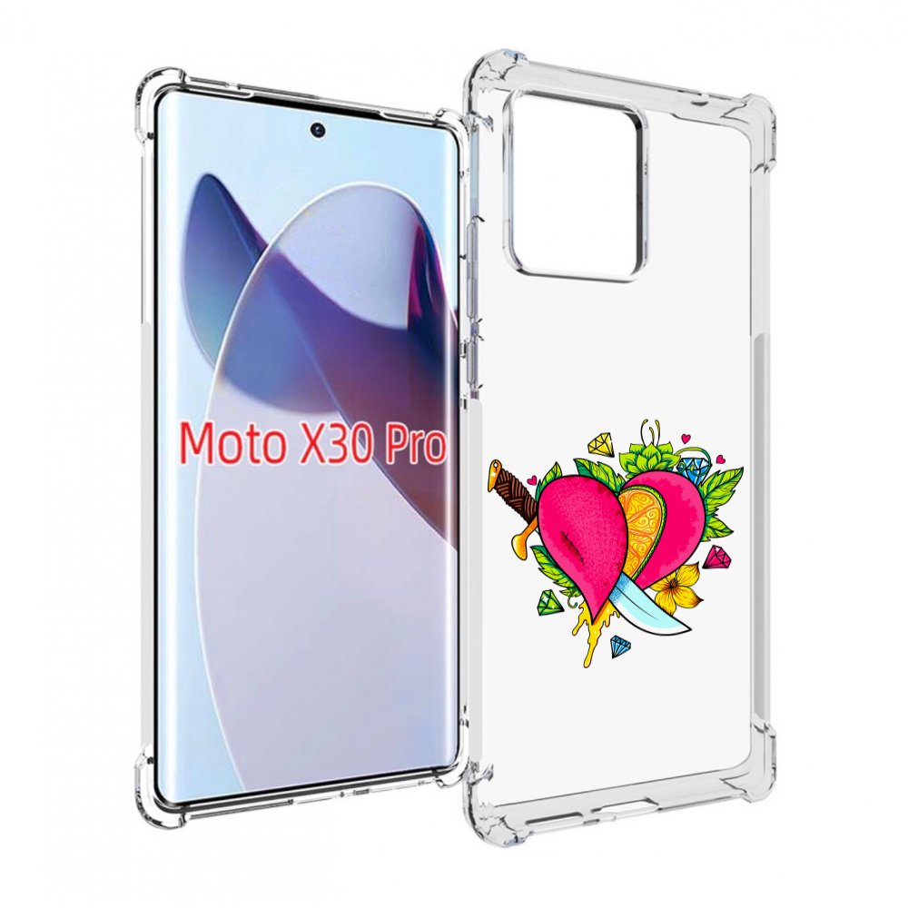 

Чехол MyPads Фруктовое сердце для Motorola Moto X30 Pro, Прозрачный, Tocco