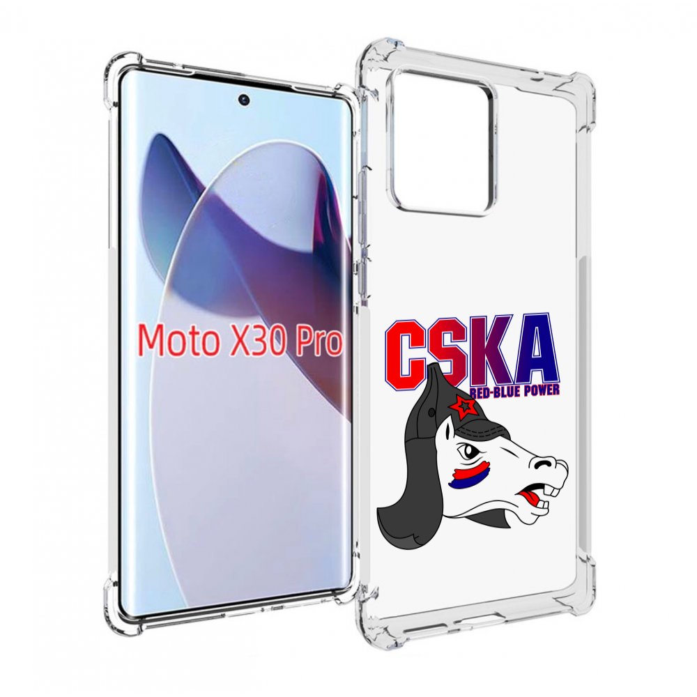 

Чехол MyPads ФК ЦСК лошадка россия для Motorola Moto X30 Pro, Прозрачный, Tocco