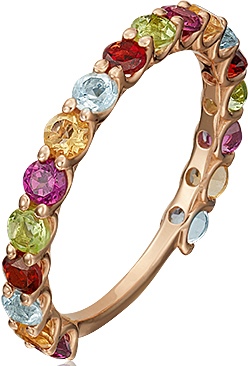 

Кольцо из золота р. 16,5 PLATINA jewelry 01-5317-00-721-1110-57, топаз, 01-5317-00-721-1110-57
